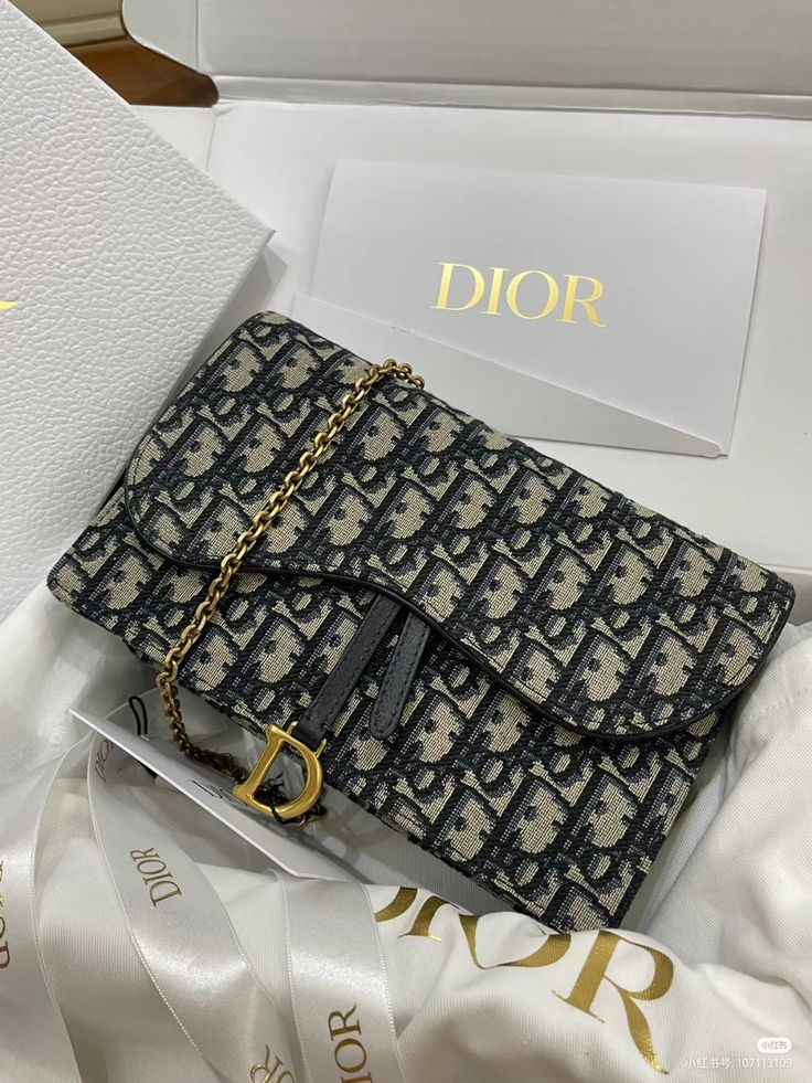 Elegant Dior Monogram Canvas Shoulder Bag with Gold-Tone Clasp