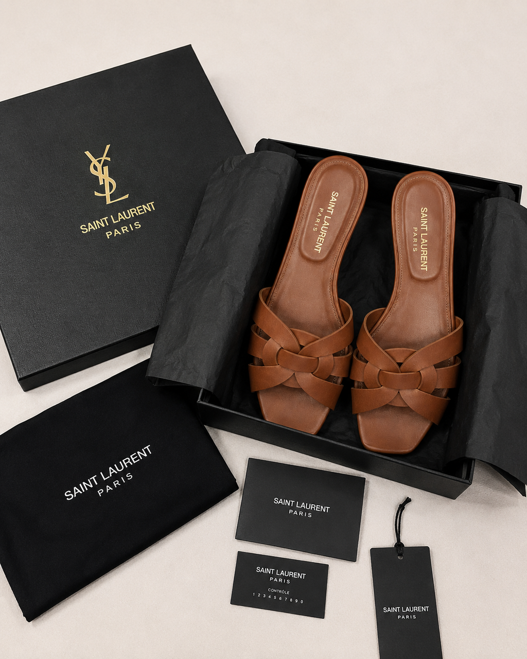 Elegant Brown Bow Slide Sandals for Women