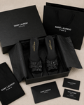 Elegant Black Bow Detail Slip-On Sandals
