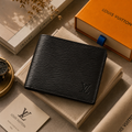 Premium Black Textured Multiple Wallet