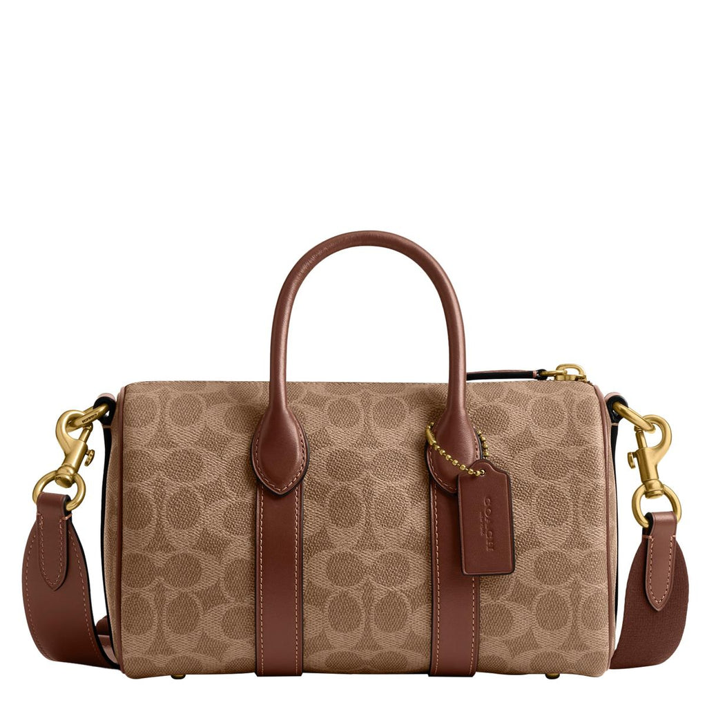Classic Brown Signature Print Travel & Duffle Bag