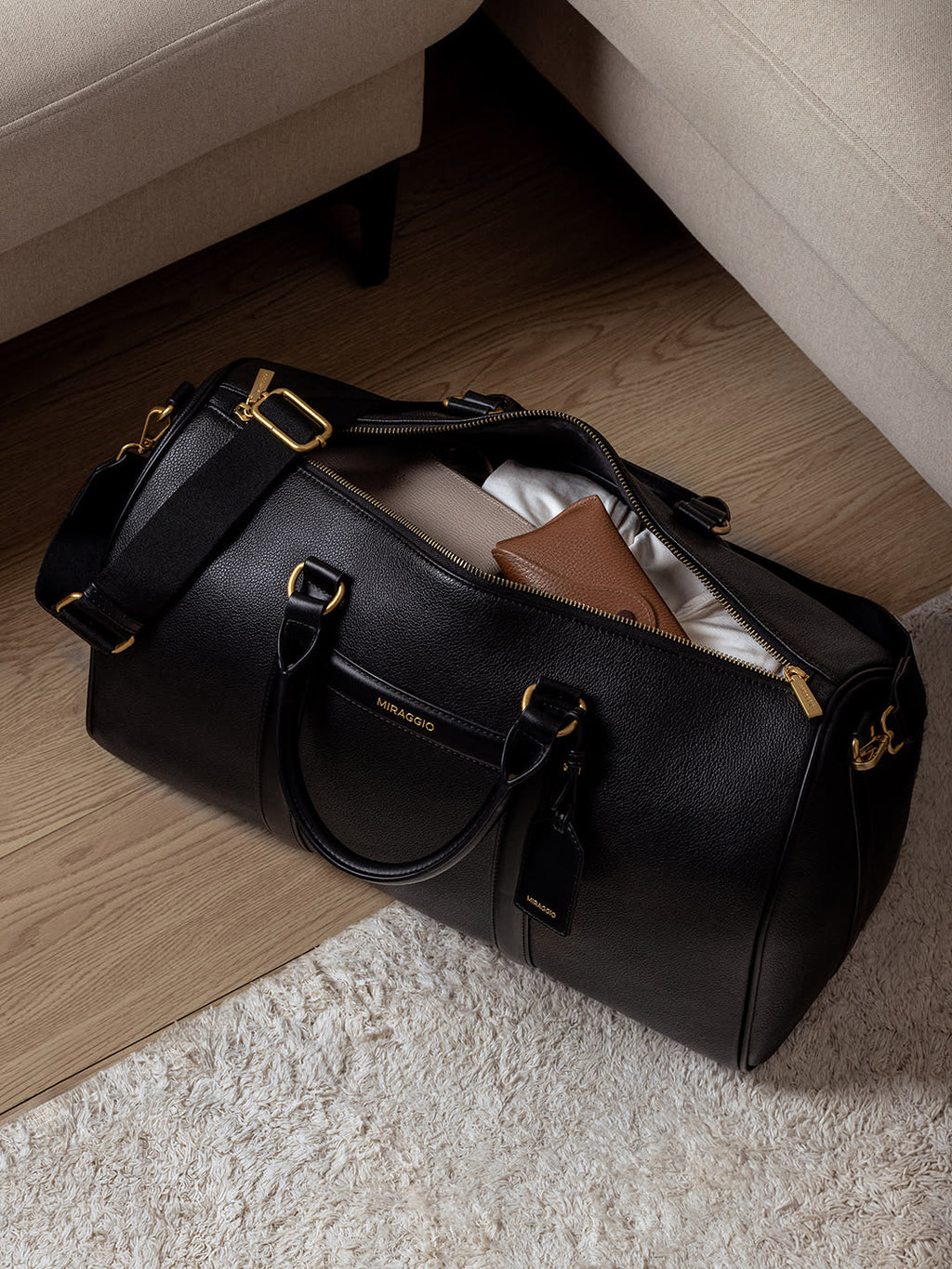 Classic Black Structured Travel & Duffle Bag