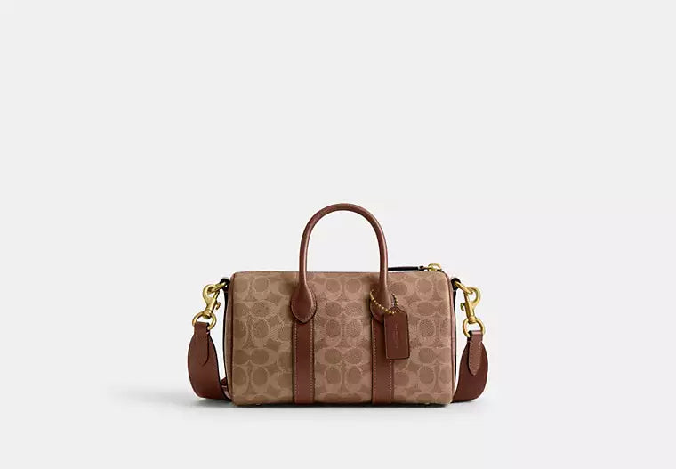 Classic Brown Signature Print Travel & Duffle Bag