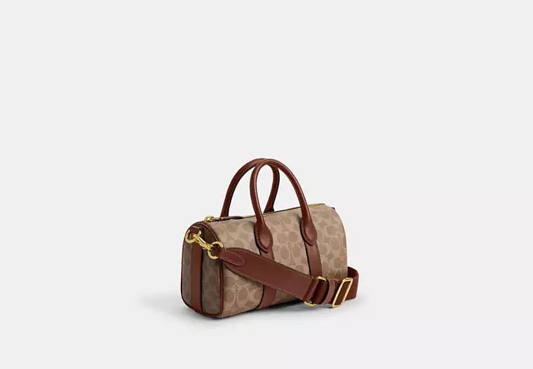 Classic Brown Signature Print Travel & Duffle Bag