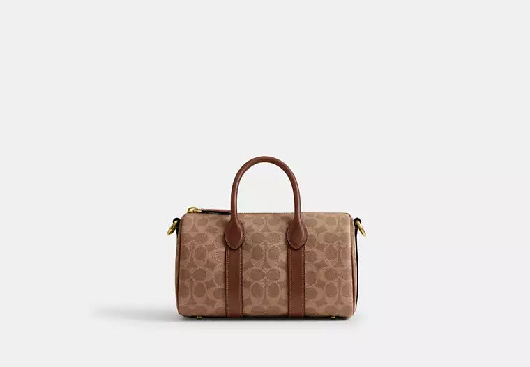 Classic Brown Signature Print Travel & Duffle Bag