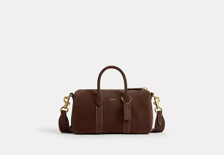 Classic Brown Leather-Style Travel & Duffle Bag