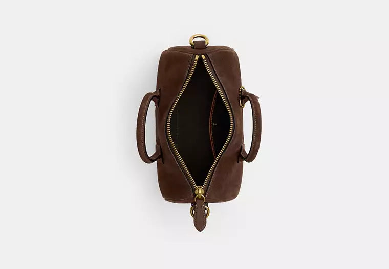 Classic Brown Leather-Style Travel & Duffle Bag
