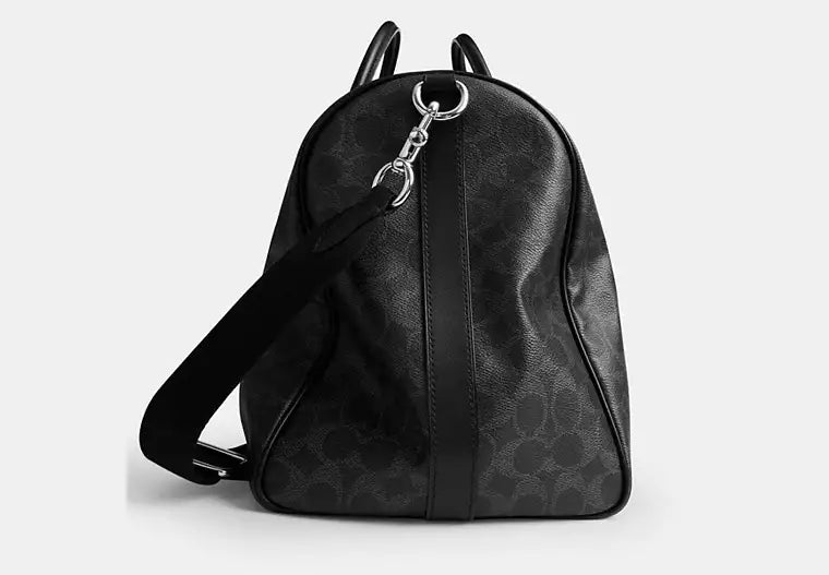 Classic Black Signature Print Travel & Duffle Bag