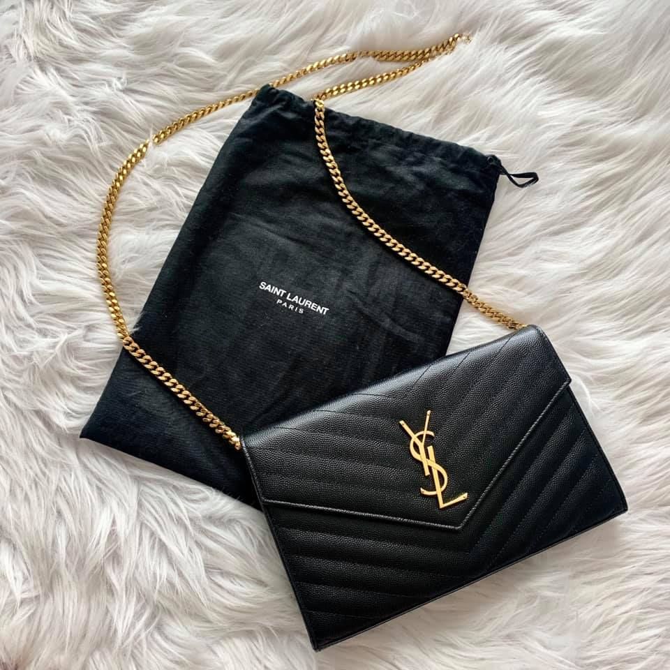 Luxury Quilted Chain Shoulder Bag – Black