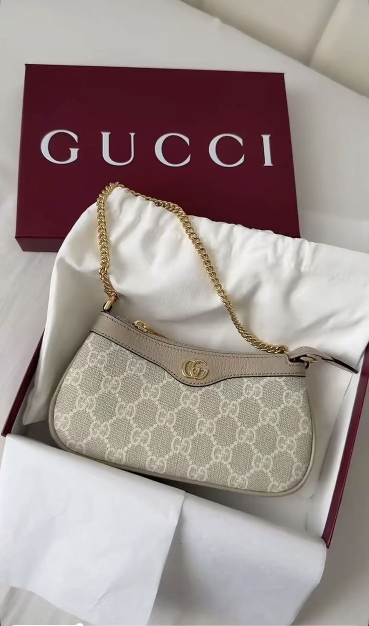 Elegant Beige Monogram Shoulder Bag with Matching Card Holder