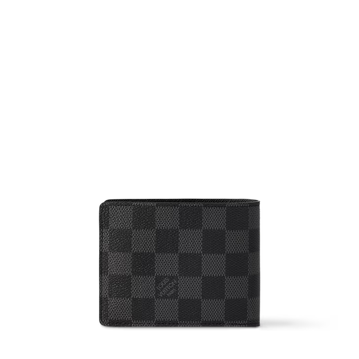 Men’s Luxury Black Checkered Wallet – Premium & Elegant