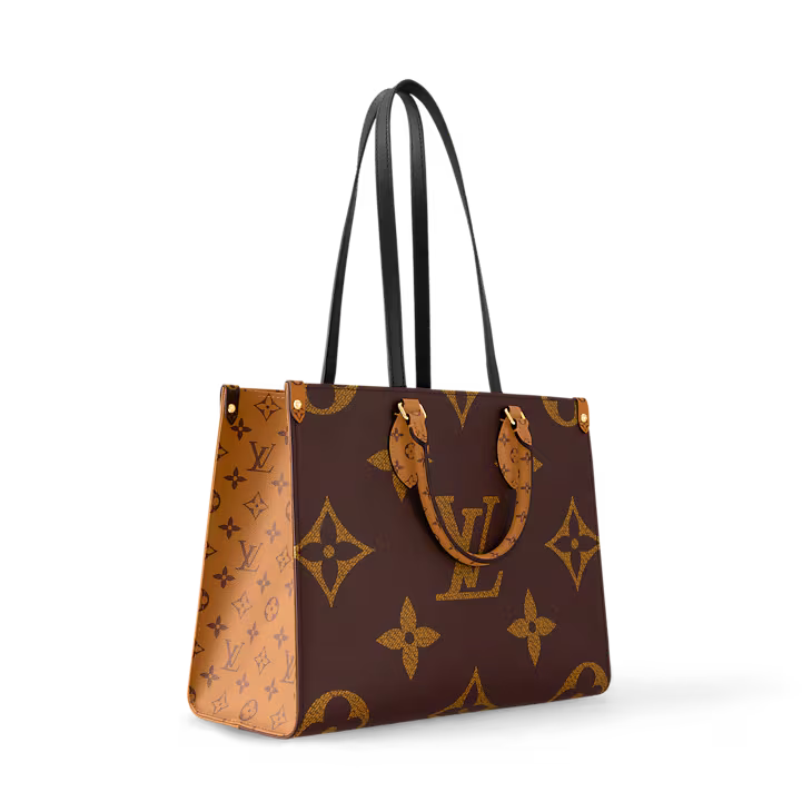 Classic Brown Monogram Structured Tote Bag